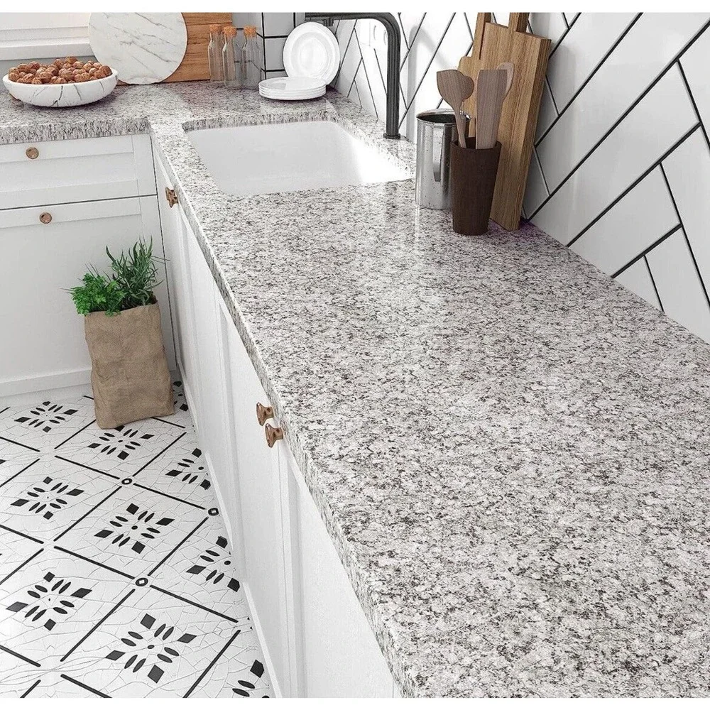 VEELIKE Granite Countertop Contact Paper Waterproof Peel and Stick 15.7” x 354”